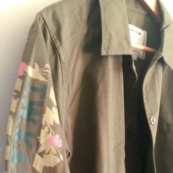 Teenie Weenie Kate Oversized cotton shirt with  floral details - Picture 2 of 10